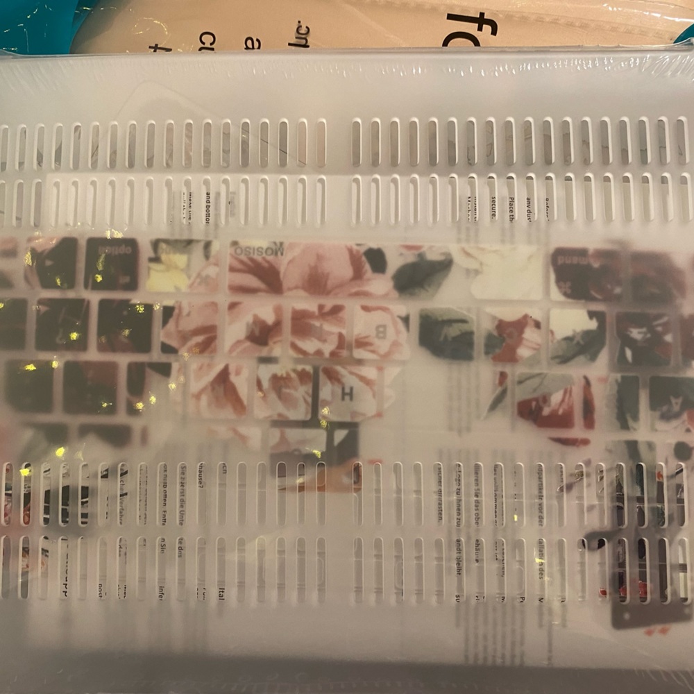 MOSISO Plastic Rose Leaves Hard Case +KC+SP